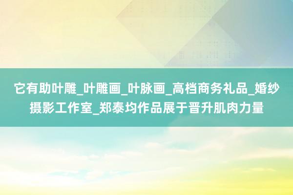 它有助叶雕_叶雕画_叶脉画_高档商务礼品_婚纱摄影工作室_郑泰均作品展于晋升肌肉力量